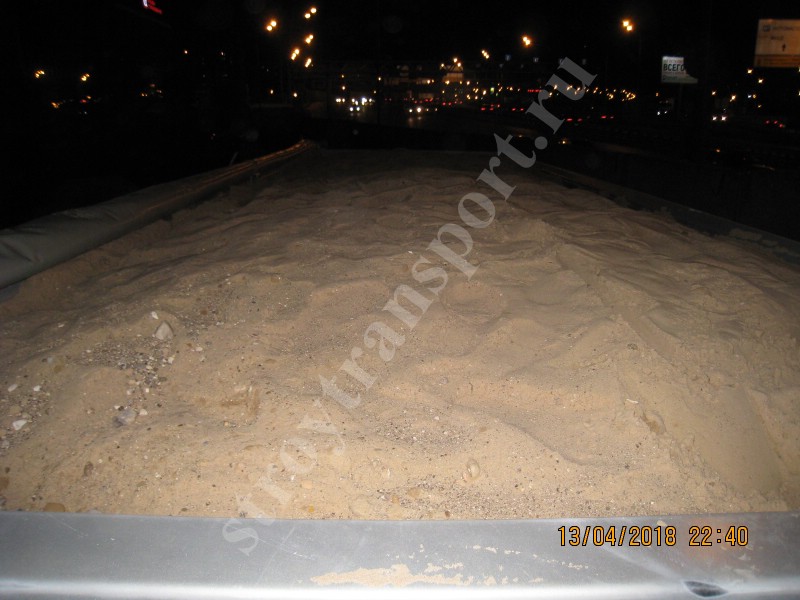 Цена на песок за м3 с доставкой в Истру